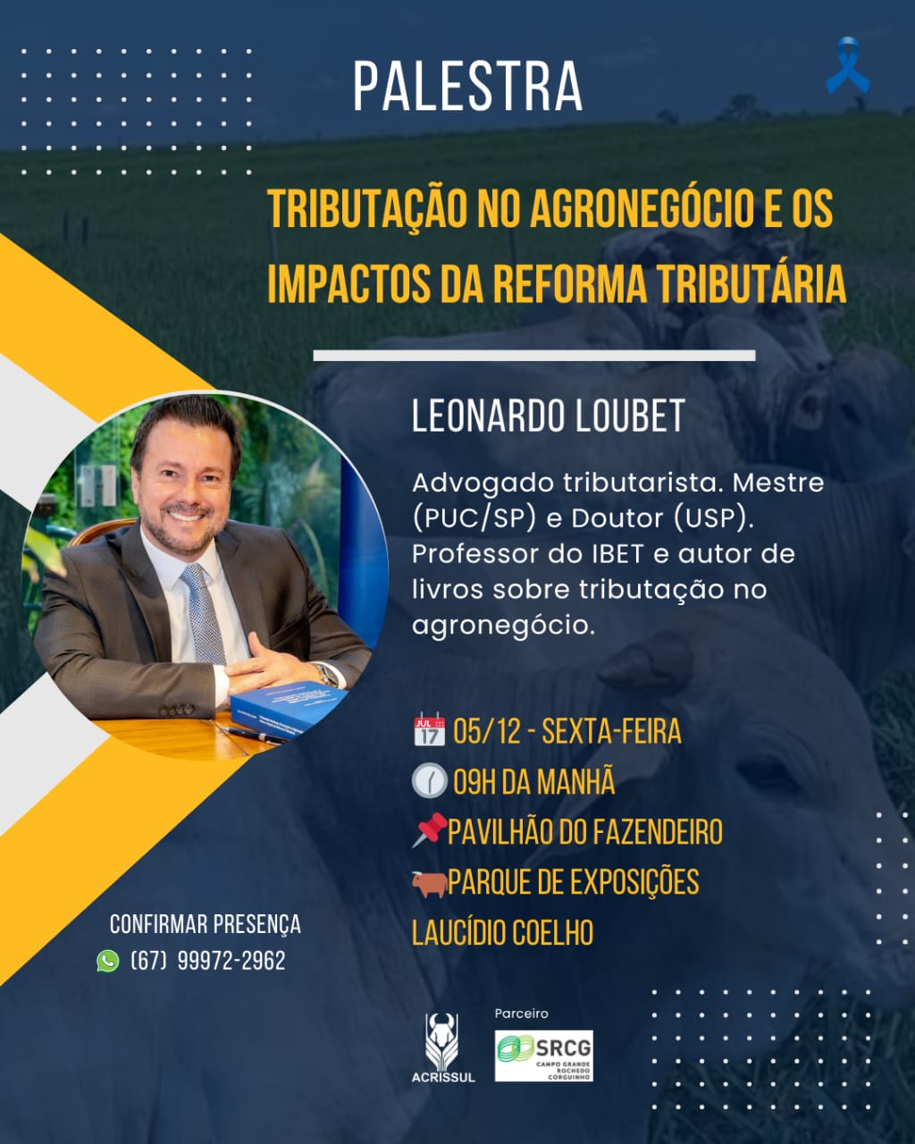 Anúncio no Caderno Agro: Palestra