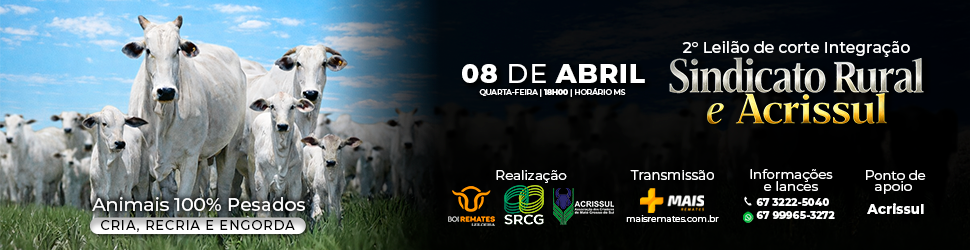 Anúncio no Caderno Agro: leilao acrissul